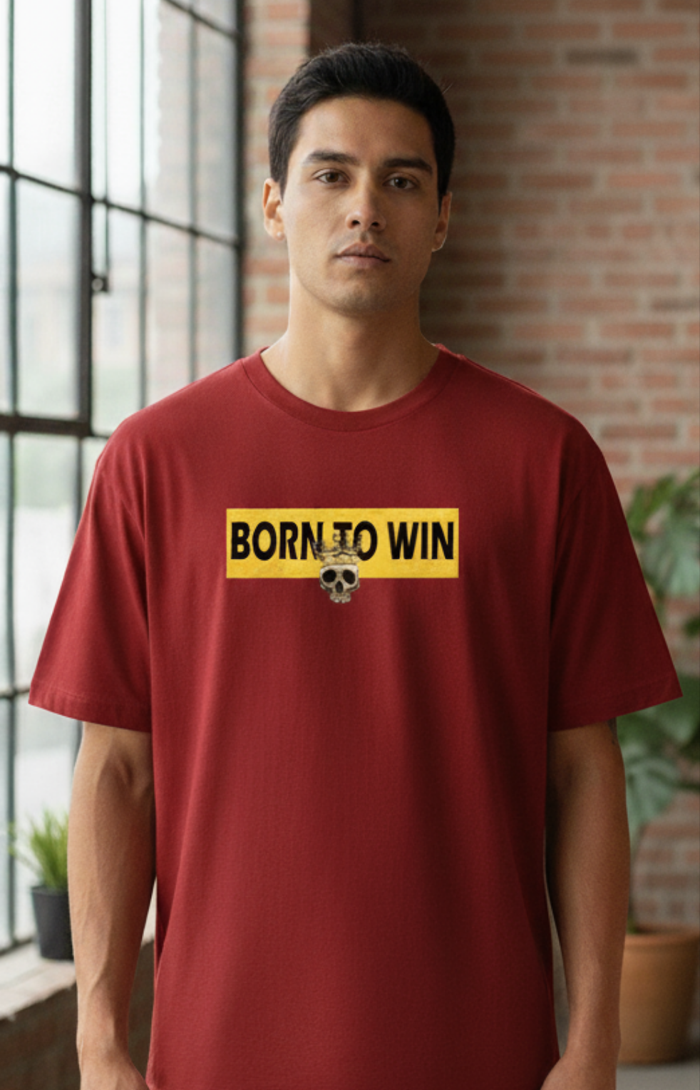 Unisex Oversized Born to Win T-Shirt