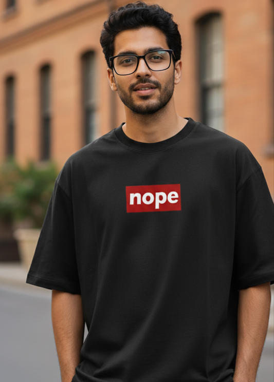Unisex Oversized "Nope" T-Shirt