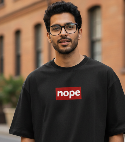 Unisex Oversized "Nope" T-Shirt