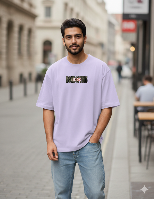 Unisex Oversized "None of this is OK" T-Shirt