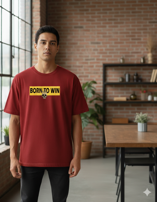 Unisex Oversized Born to Win T-Shirt